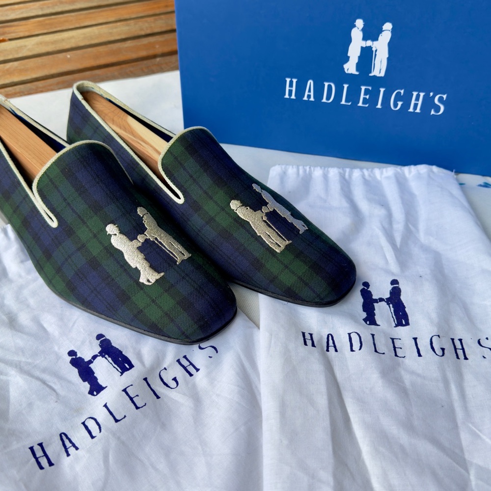 🔥🆕💯Haleigh’s Men’s Limited Edition Slipper Loafers🔥Stunning Tartan motif🔥